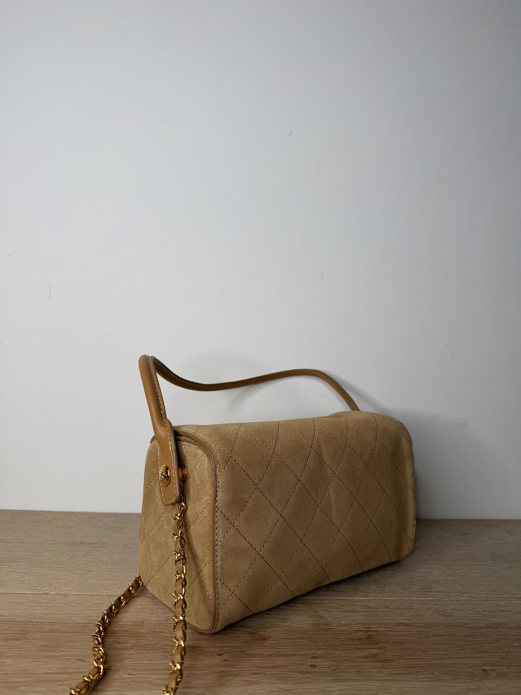 Borsa luxuria 23cm camoscio