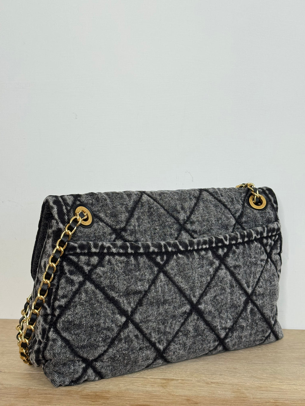 Borsa denim black 30cm
