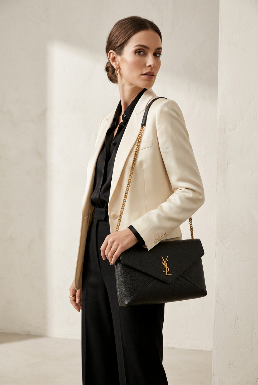 Borsa yacht black  30 cm