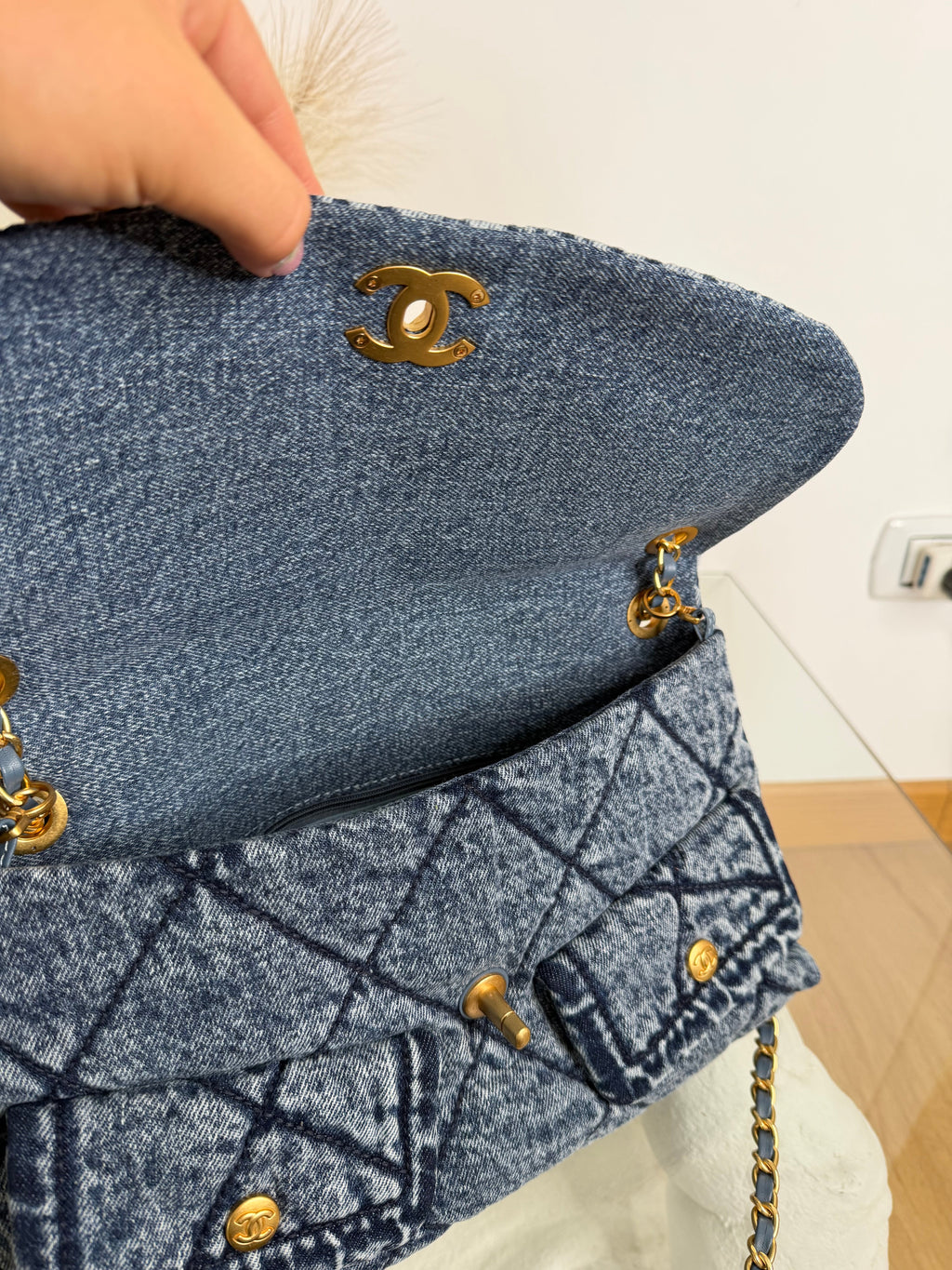 Borsa denim 30cm