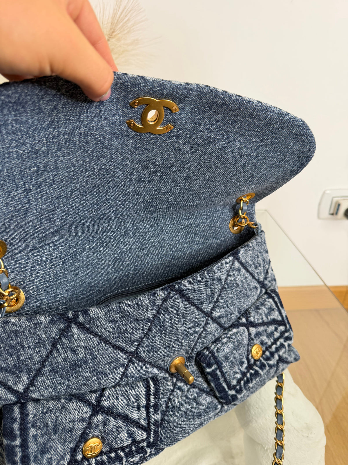 Borsa denim 30cm