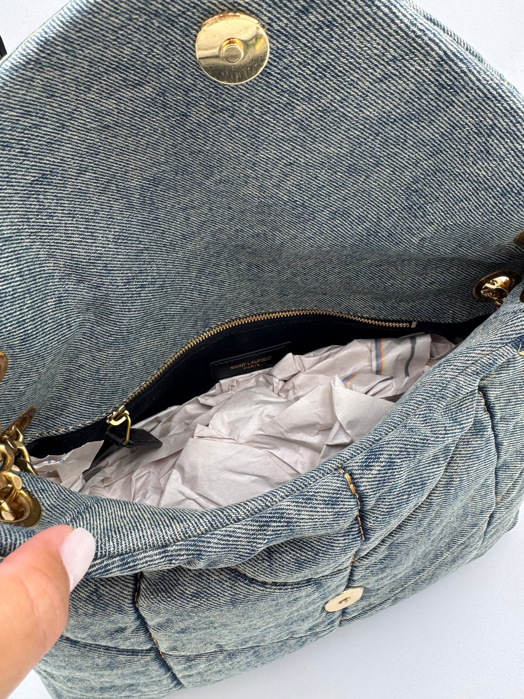Borsa denim 28cm