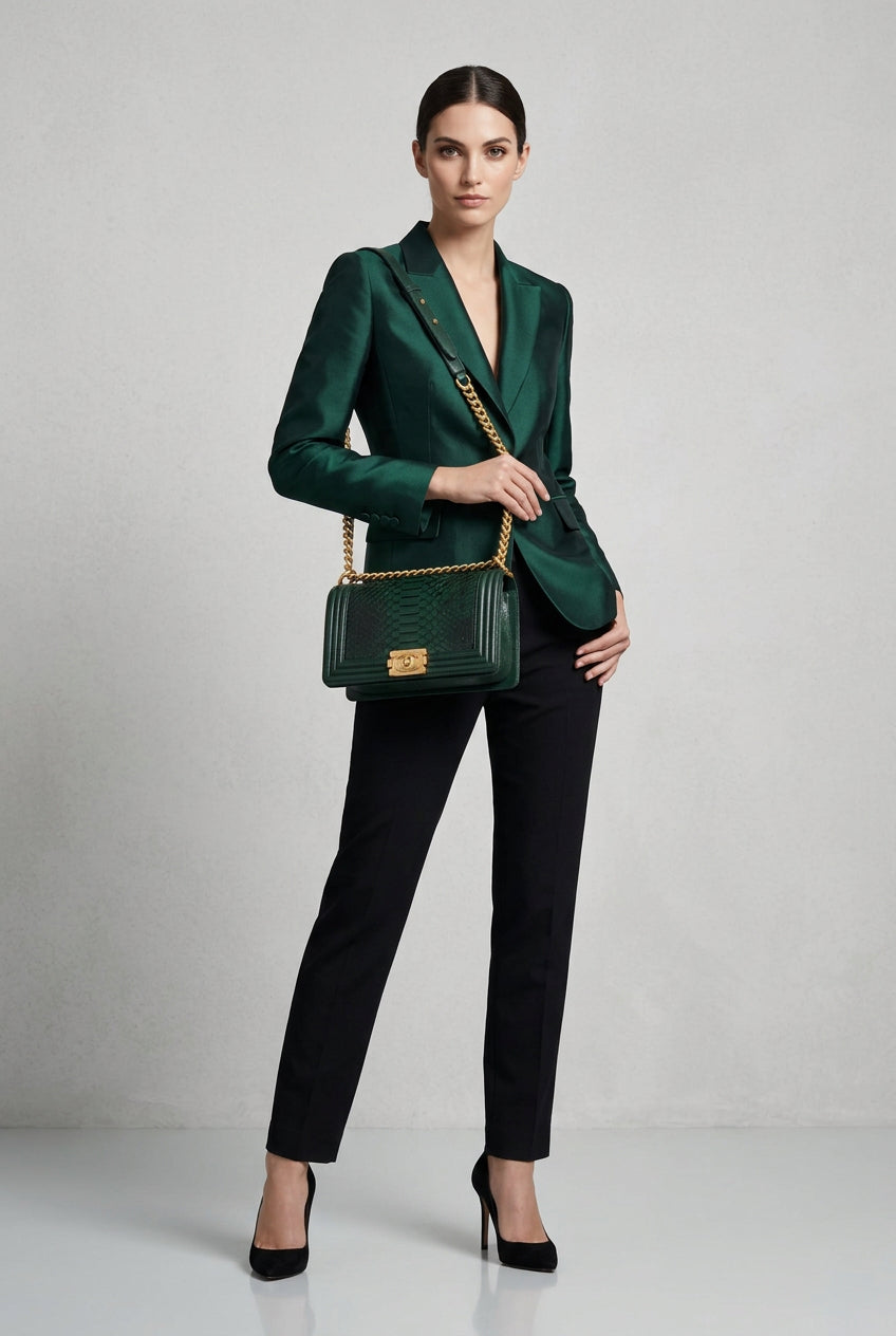 Borsa chany pito verde 25cm