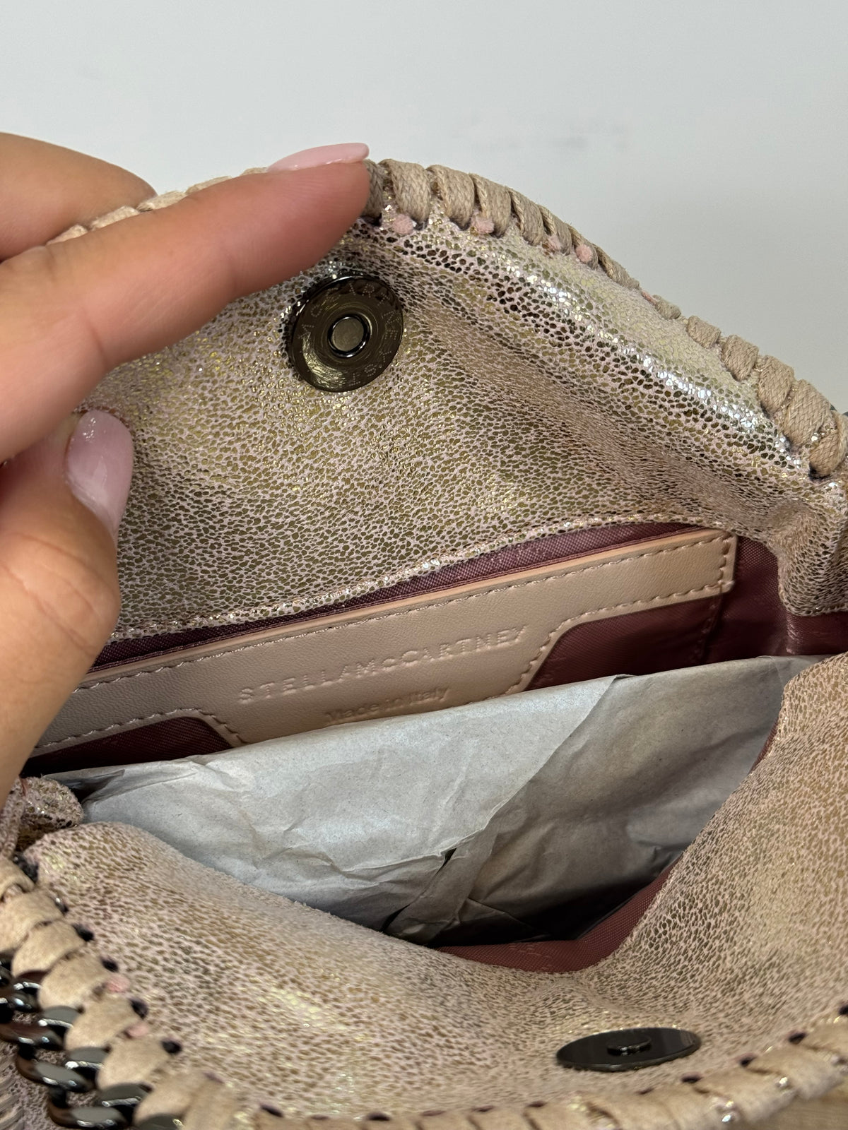 Borsa Stella Oro/Rosa 15cm