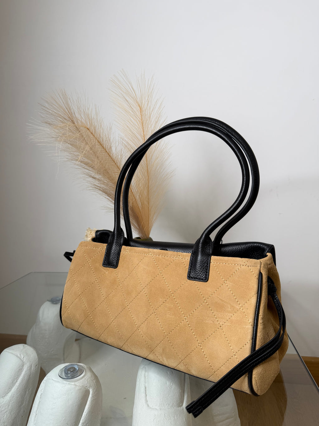 Borsa cc camoscio 28cm