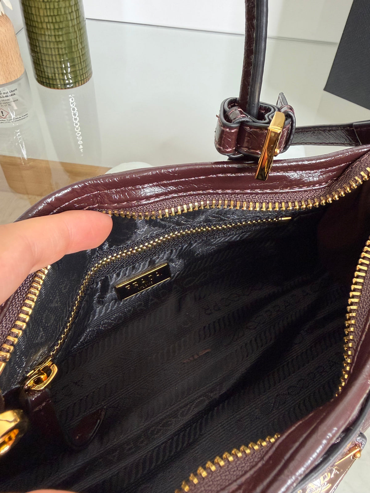Borsa prd Borgogna 22cm
