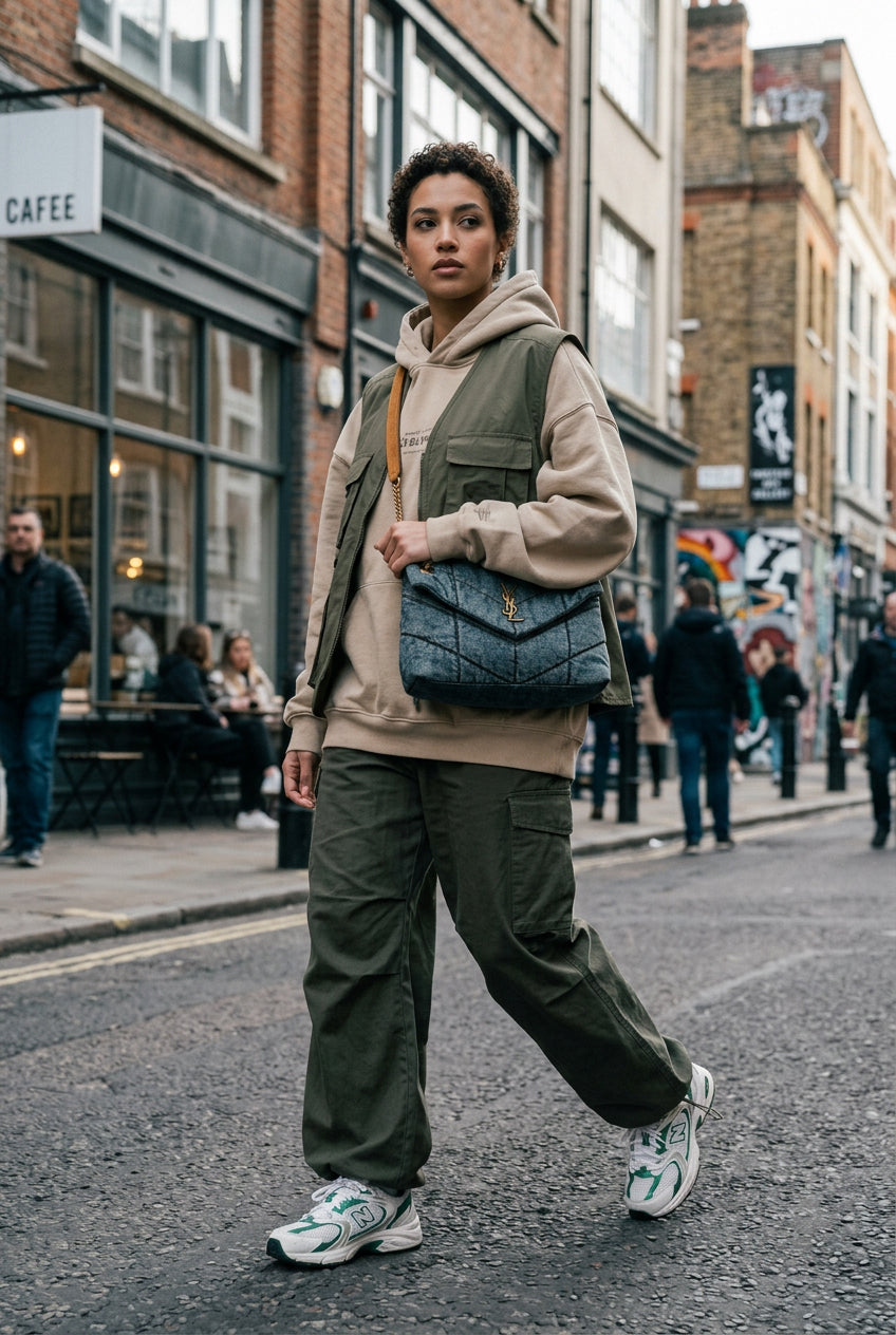 Borsa denim 28cm