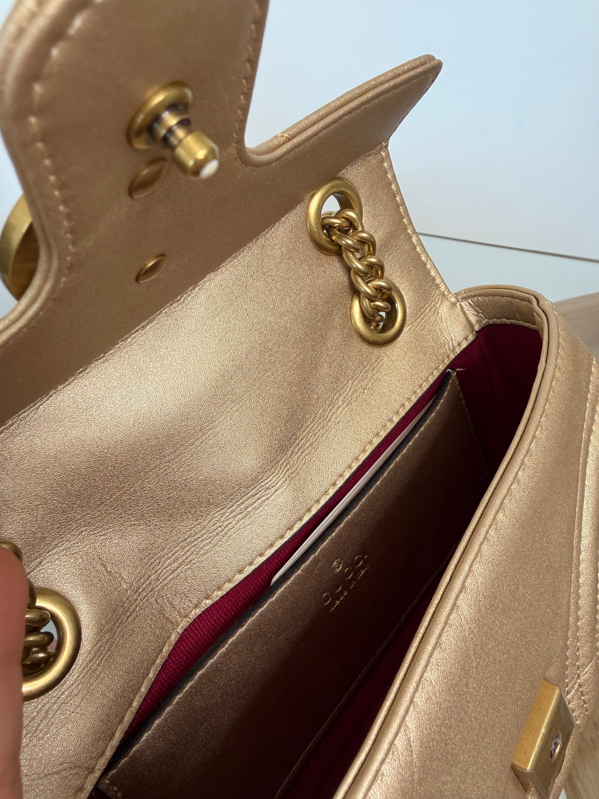 Borsa marmot gold 22cm