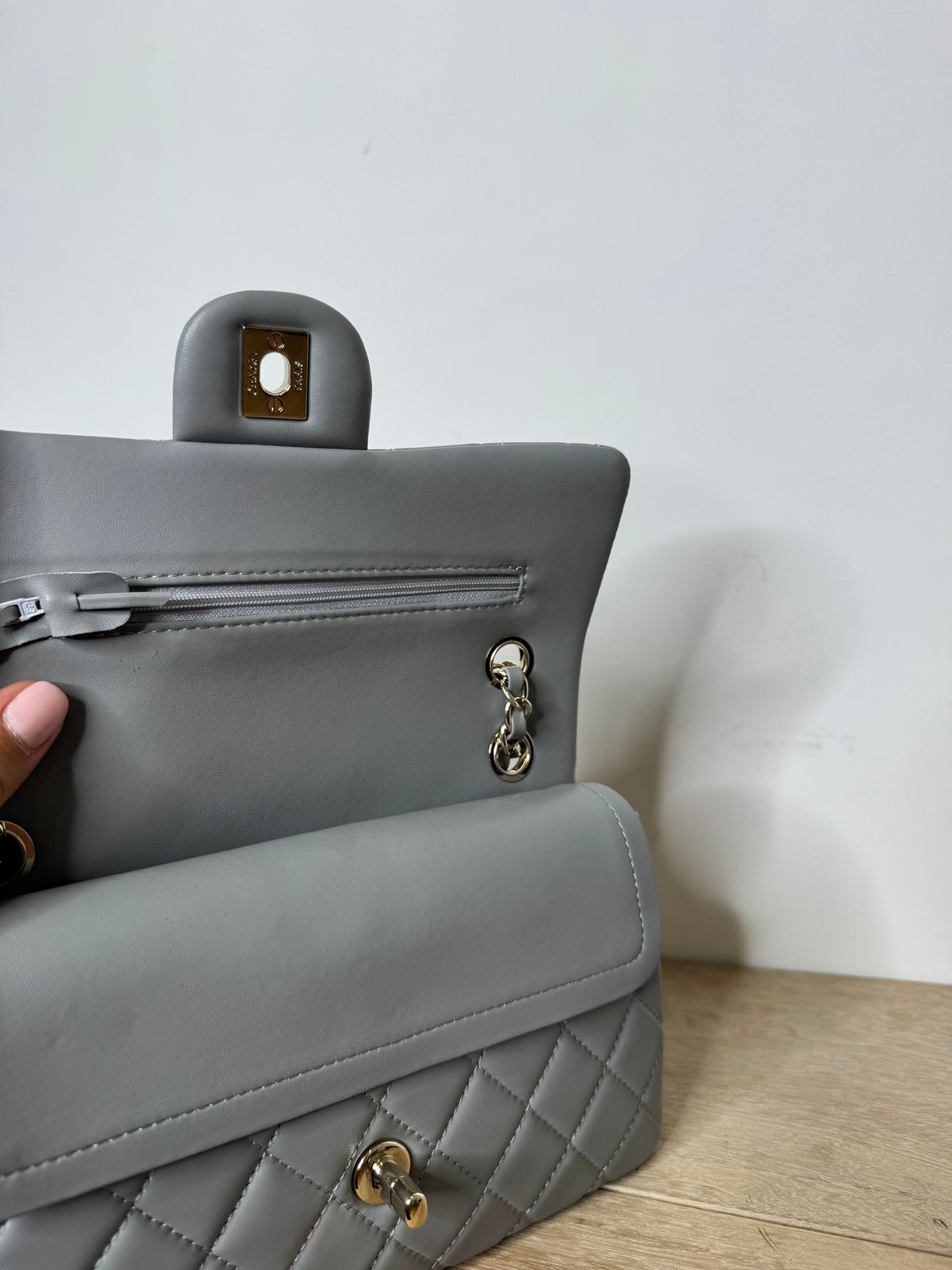 Borsa grigia 23 cm