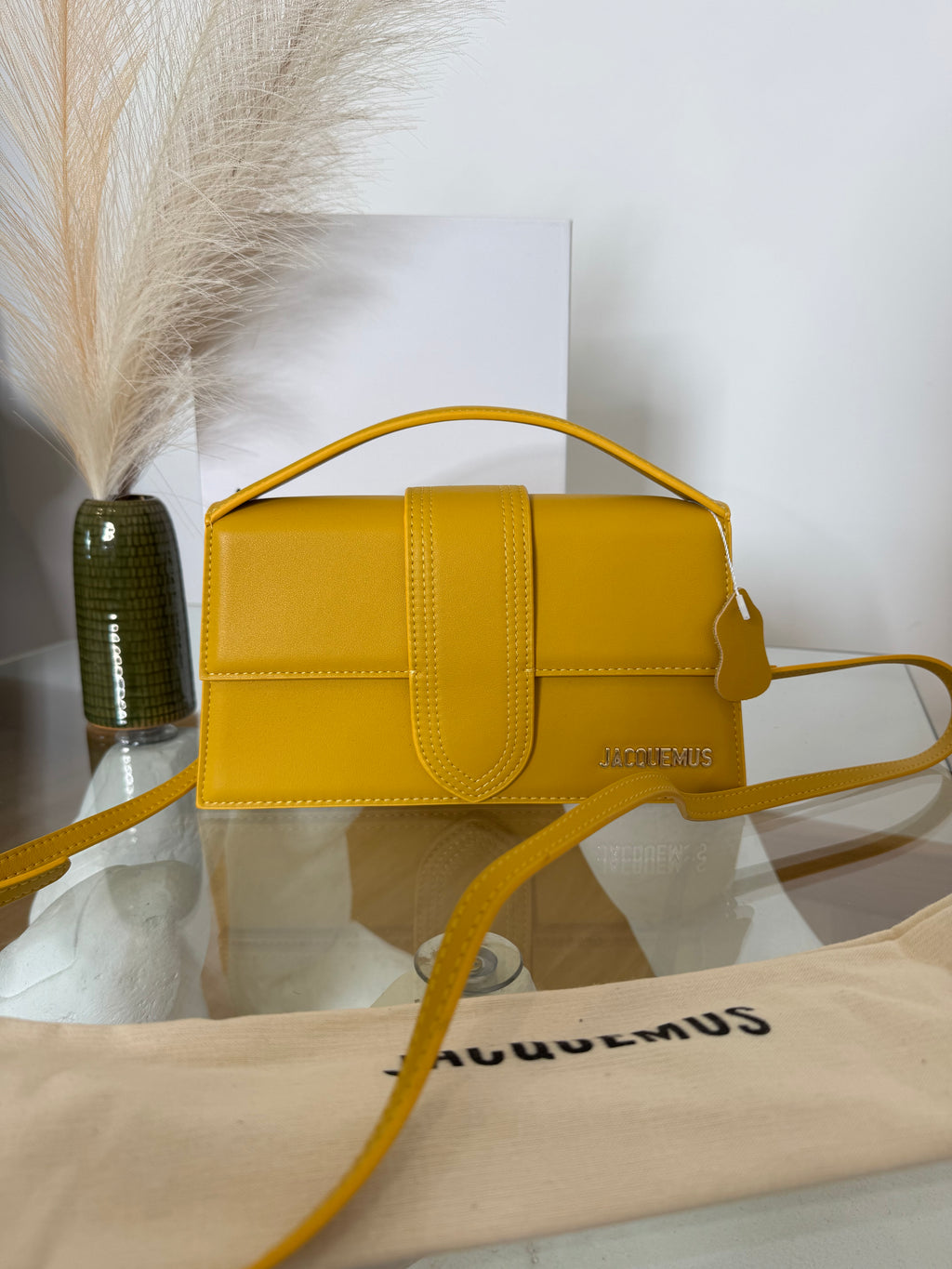 Borsa Jacqui Senape 23cm