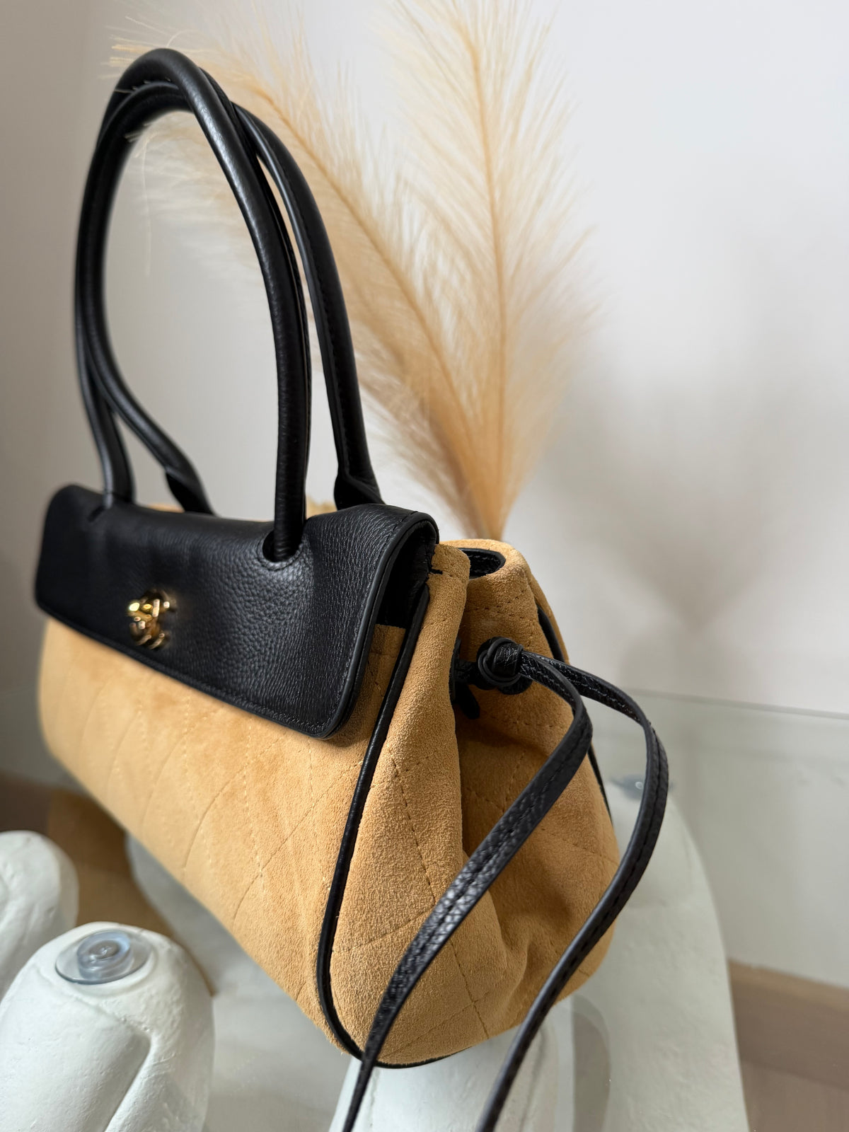 Borsa cc camoscio 28cm