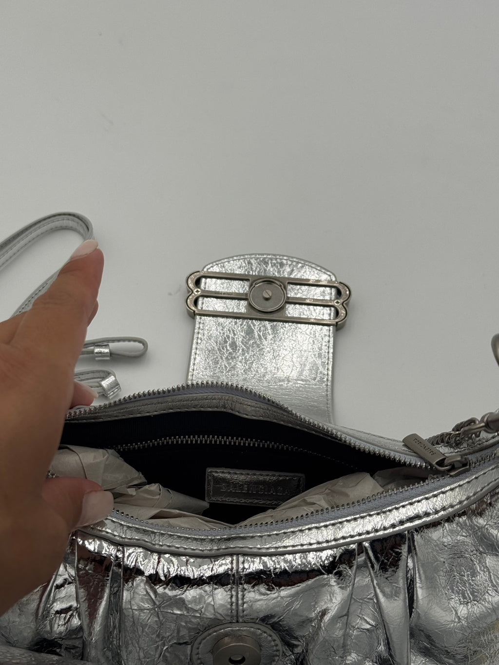 Borsa bale  argento
