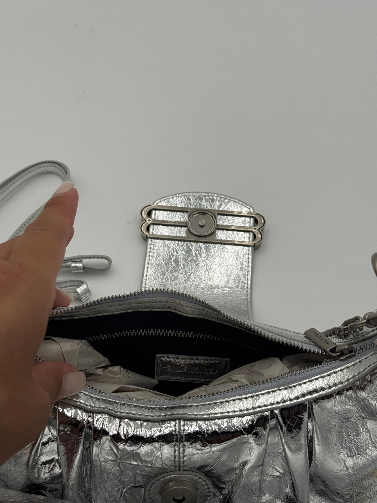Borsa bale  argento