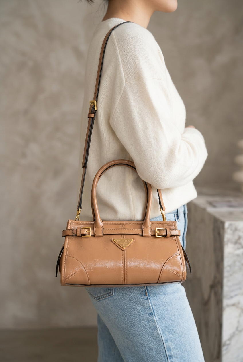 Borsa prd camel 22cm