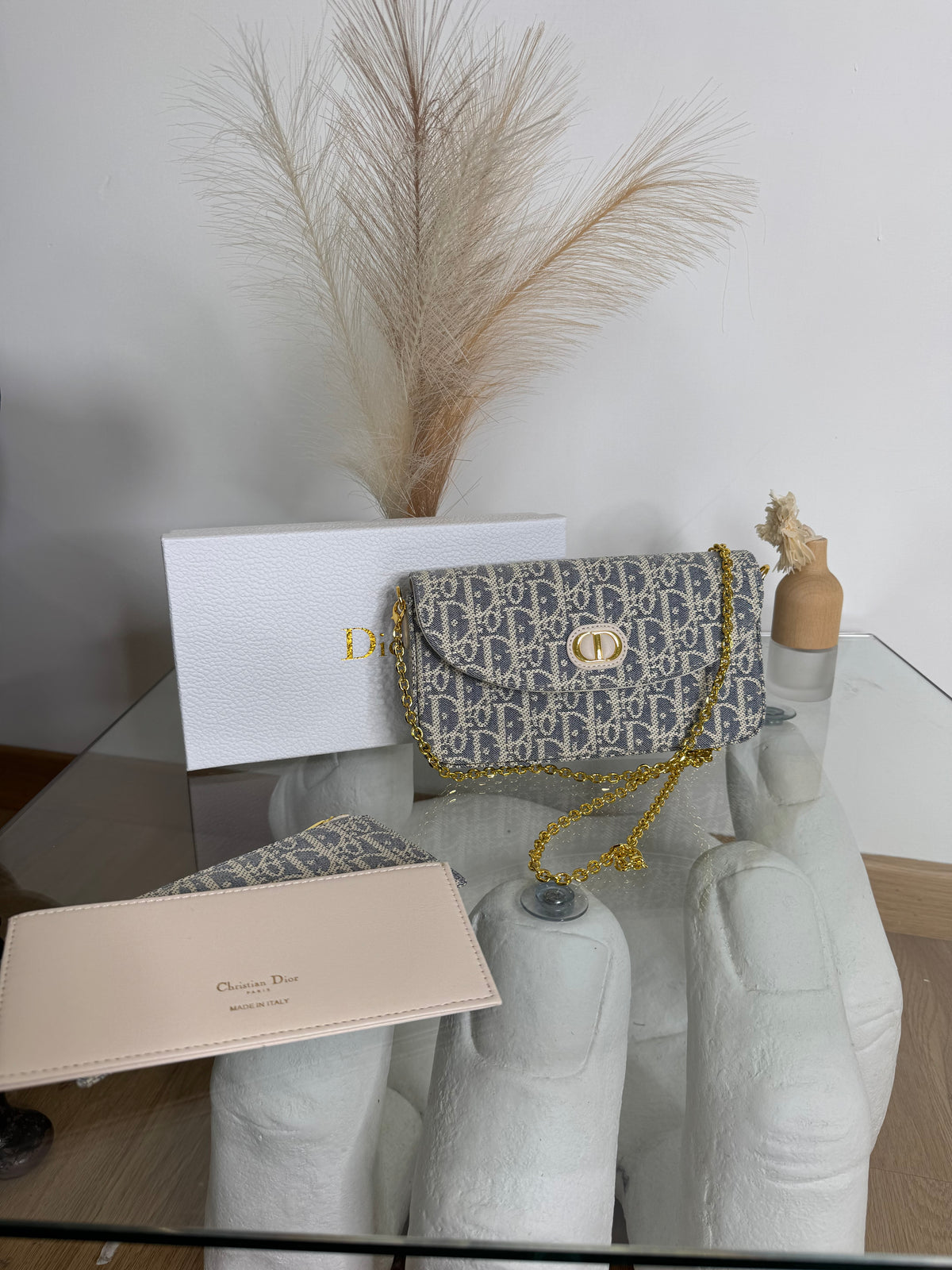 Borsa 3 pezzi beige