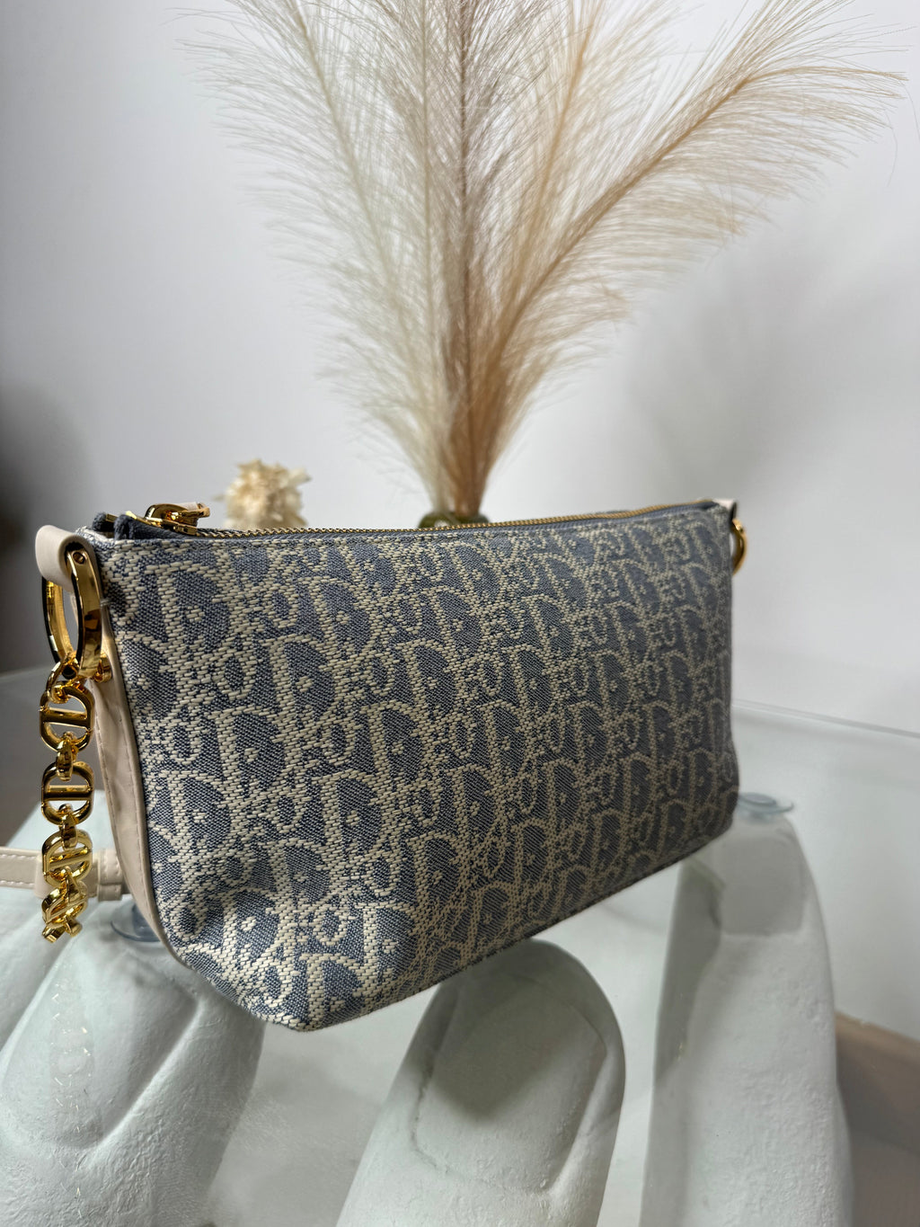Borsa denim chiaro 28cm