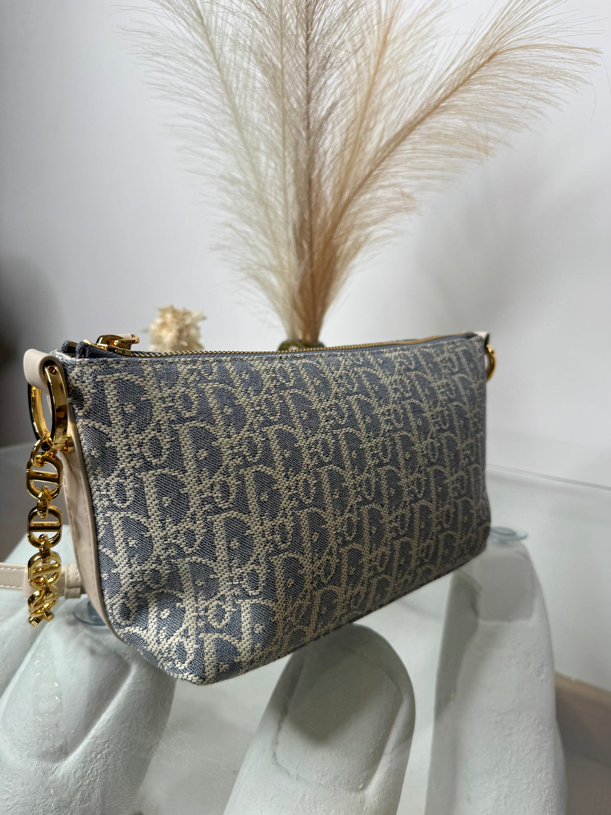 Borsa denim chiaro 28cm