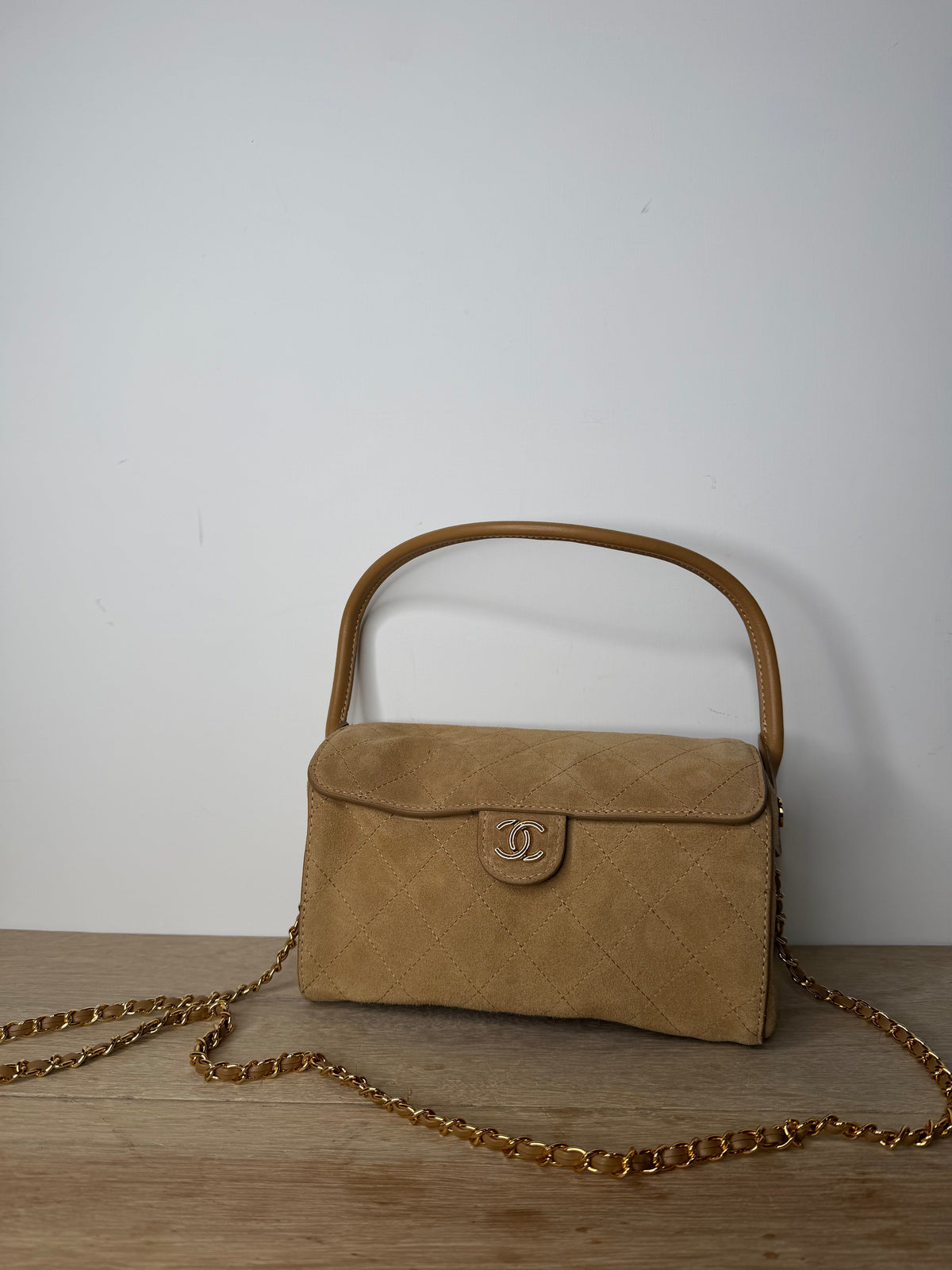 Borsa luxuria 23cm camoscio