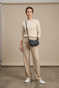 Borsa Alessia in denim 22 cm