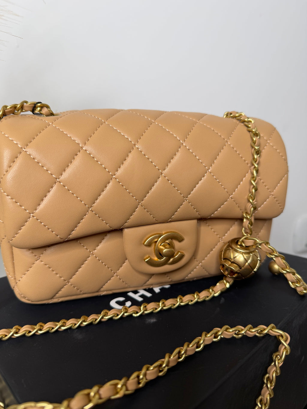 Borsa mini beige 20cm