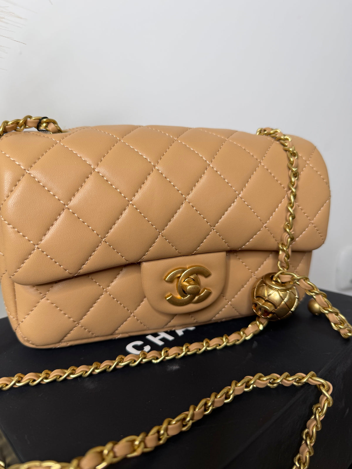 Borsa mini beige 20cm