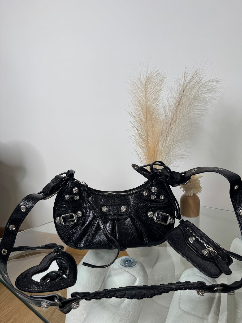 Borsa bale black con brilli