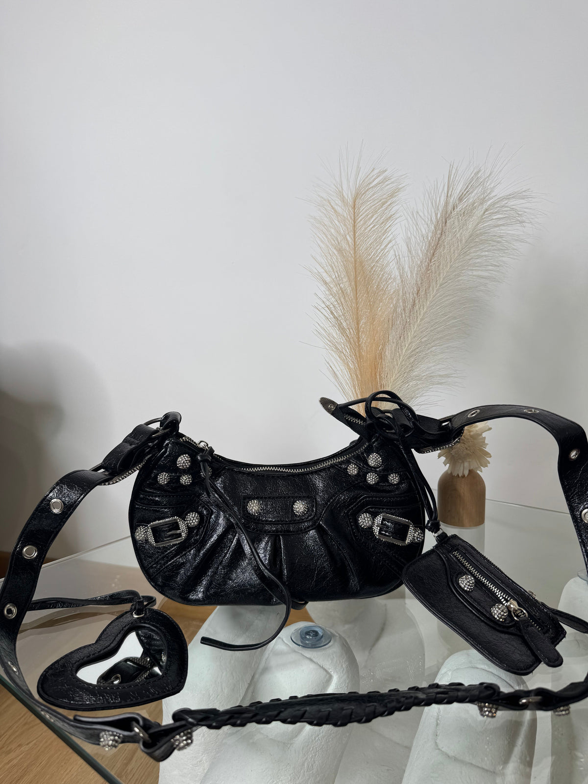 Borsa bale black con brilli