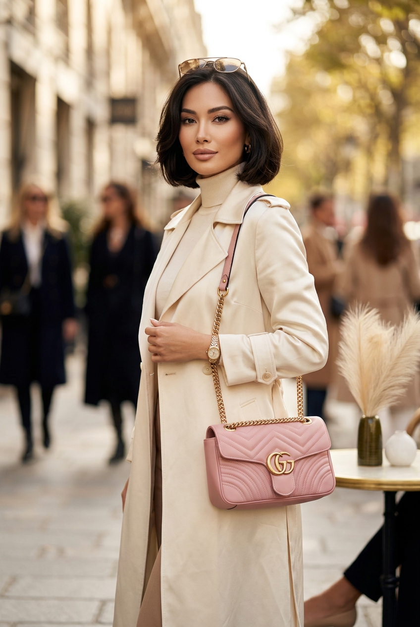 Borsa Giulia pink 25cm