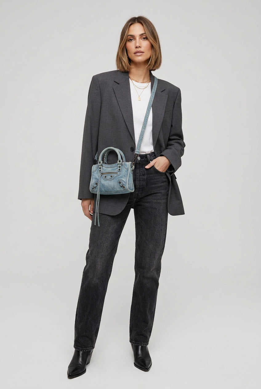 Borsa denim 22cm